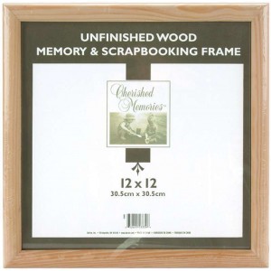 Darice Wooden Memory Frame 12"X12" Unfinished 652695533396   183380055232